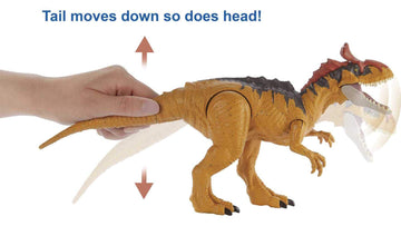 Jurassic World Toys Sound Strike Cryolophosaurus Figure with Strike and Chomping Action, Realistic Sounds, Movable Joints, Authentic Color and