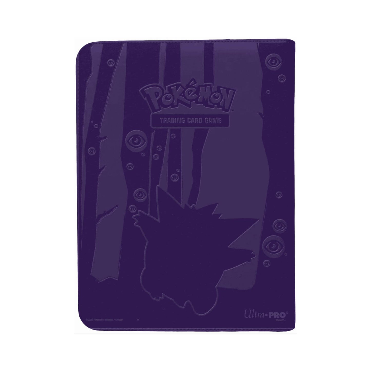 Ultra PRO - Elite Gengar 12-Pocket Zippered PRO-BINDER for Pokémon | Padded Leatherette Trading Card Album, Side-Loading Pages Holds Up to 480 Cards