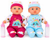 2 Pack Twin Baby Dolls for Girls, 12 Inch Soft Body Talking Baby Doll Set with Magic Disappearing Milk Bottles, Realistic Newborn Boy & Girl Dolls for