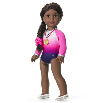 American Girl, Truly Me, Beam with Pride Gymnastics Outfit, Doll Clothes, for 18-inch Dolls, 4pcs, Ages 6+