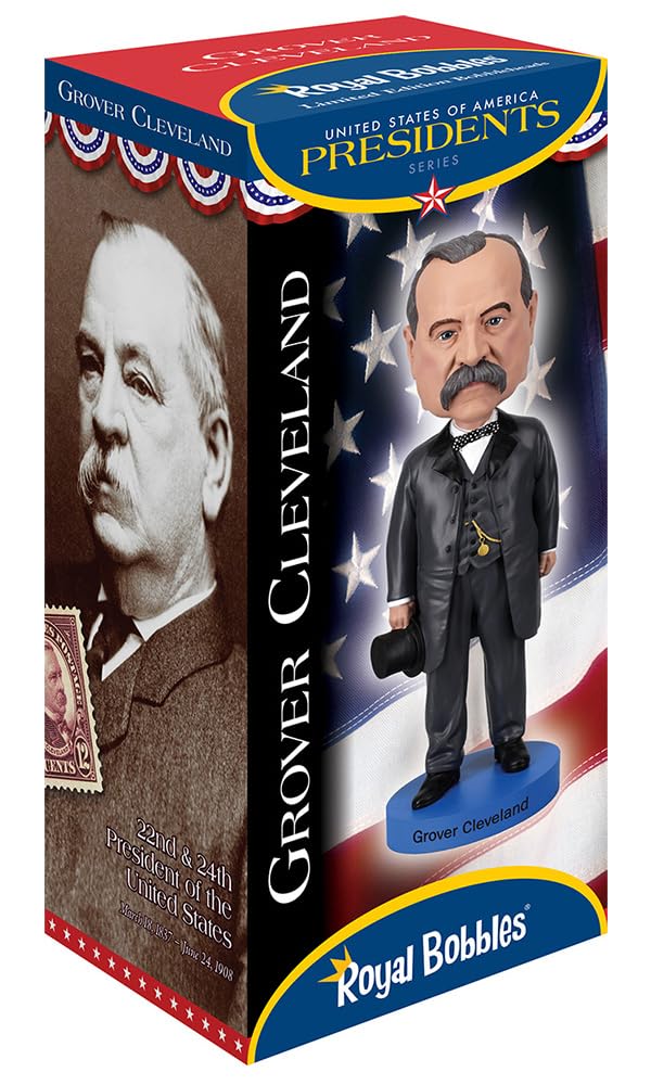 Royal Bobbles Grover Cleveland 22nd & 24th President of the United States Collectible Bobblehead Statue