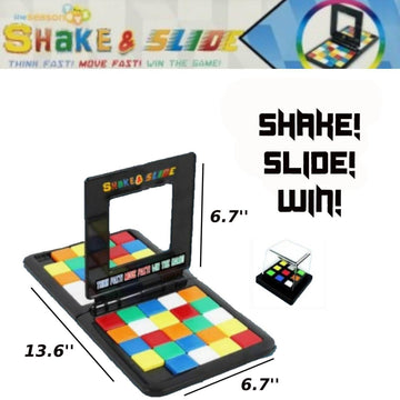 The Season Toys Shake & Slide Block Game Shape Matching Intelligence Board Game for Family Game Nights, Classic