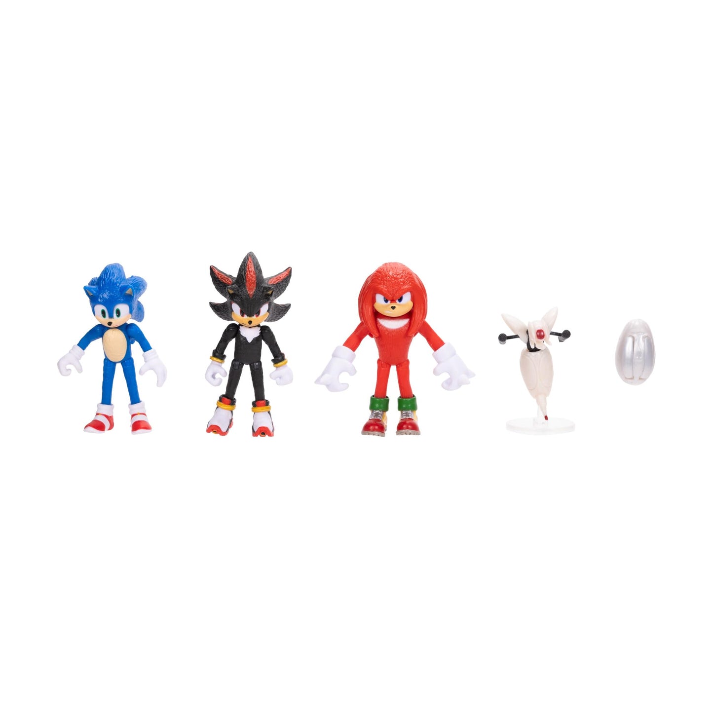 Sonic The Hedgehog 3 Movie Action Figures 2.5-Inch Movie Collector Toy Figure Multi-Pack Includes Knuckles Shadow Buzz Bomber & Drone- Officially