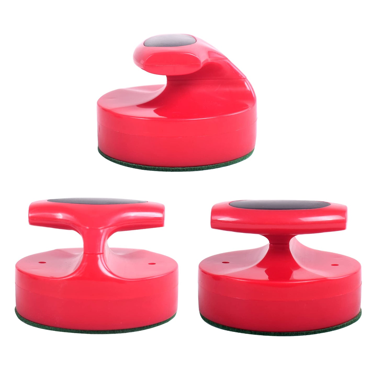 Plastic Air Hockey Strikers/Pushers, 2 PCS 4" Plastic Air Hockey Pushers and 6 PCS 2.875" Pucks Replacement for Game Tables Goalies Equipment
