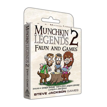 Munchkin Legends 2 - Faun and Games Card Game (Expansion) | 56-Card Expansion | Adult, Kid & Family Game | Fantasy Adventure RPG | Ages 10+ | 3-6