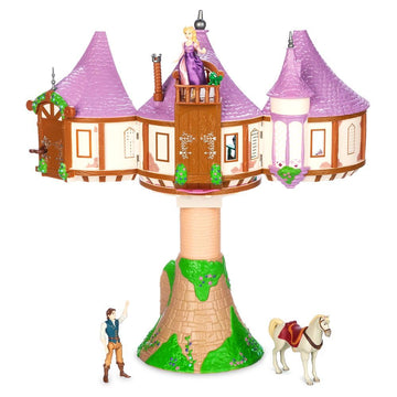 Disney Store Action Toys Rapunzel Tower Playset - 19-Piece Tangled Play Set with Rapunzel, Flynn & More Princess Toys- Includes Tower Apartment