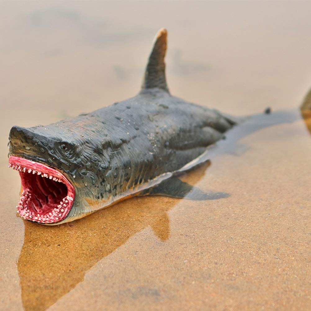 FLORMOON Megalodon Toys Figures - Realistic Huge Shark Figurine - Under Sea Creature Shark Toy, Educational Toy, Cake Topper Gift for Kids