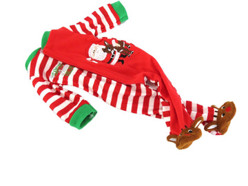 American Fashion World Santa’s Little Helper Onesie for 14-Inch Dolls | Premium Quality & Trendy Design | Dolls Clothes for Popular Brands