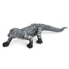 JOKFEICE Animal Figurines, Realistic Monitor Lizard Fairy Garden Accessories, Learning Toys for Christmas Birthday Cake Topper Gift for Boys and Girls