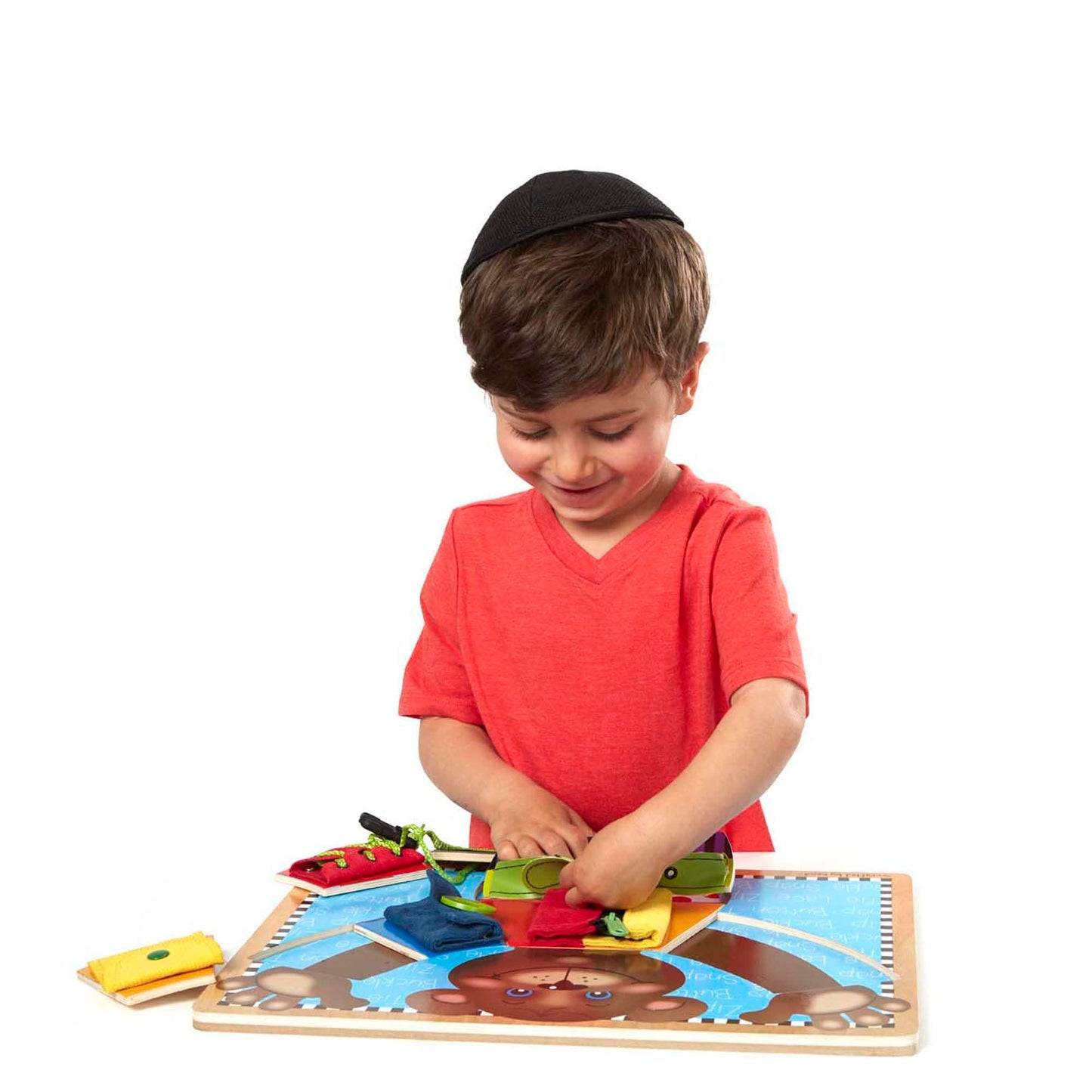 Melissa & Doug Basic Skills Wooden Puzzle Dress-Up Activity Board