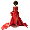 1/6 Scale Shimmer Strapless Evening Gown with Train, Couture Style, Fits 11-12 Inch Fashion Collectible Doll or 1/6 BJD (red)