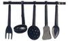 Dollhouse Miniature Black Metal Utensils with Hanger