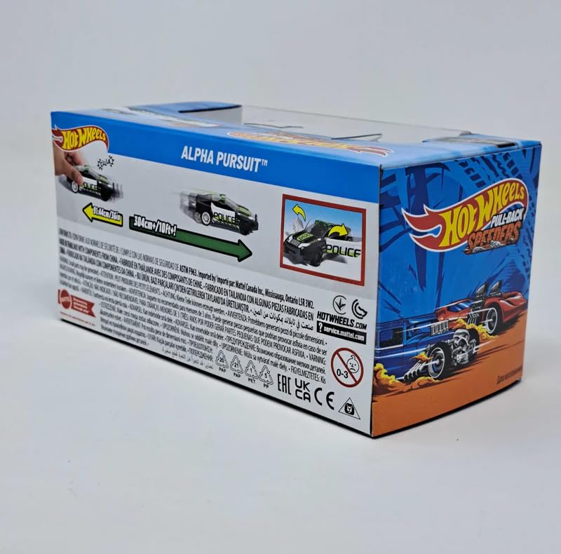 Hot Wheels Pull-Back Speeders Alpha Pursuit