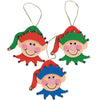 Foam Elf Ornament Craft Kit - Crafts for Kids and Ornament Crafts-makes 12