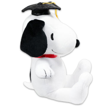 Peanuts Snoopy Graduation Plush for Graduates - Bundle with 9" Snoopy Plushie with Cap, Gown, Diploma Plus Stickers, More Graduation Gift for High