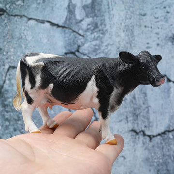 BLAPNK 4 Pcs Realistic Farm Cow Animals Model Figure Toy Set, Barn Farm Cow Family Figurines Collection Playset Preschool Science Educational Learn