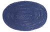 Melody Jane Dolls Houses House Miniature 1:12 Scale Accessory Plain Navy Blue Large Oval Rug