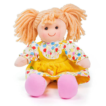 Bigjigs Toys Daisy Doll 28cm (11") - Ragdoll Cuddly Toy