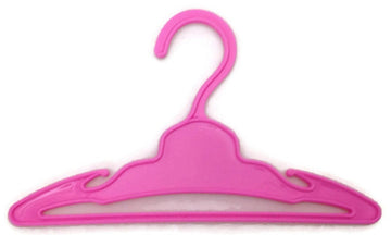 Doll Hangers 12 Pink for 18 Inch Doll Clothes Girl, Doll Accessories