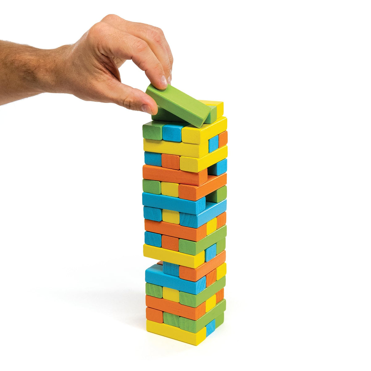 Outset Media Obey the Block - 48 Solid Wood Blocks - for 2 to 6 Players Ages 8 and up