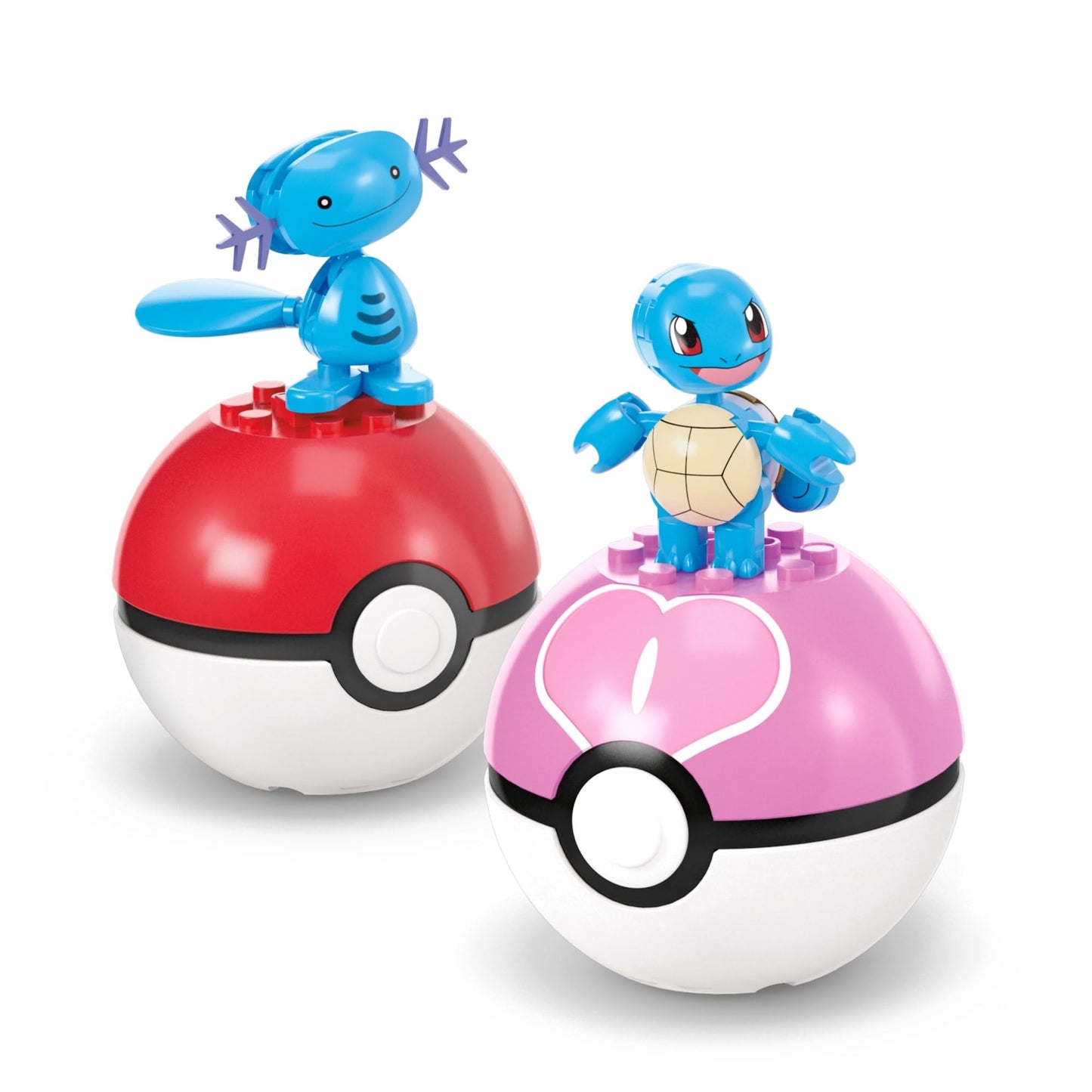 MEGA Pokémon Action Figure Building Toys Set, Water-Type Trainer Team with 79 Pieces, 2 Inches Tall, for Kids