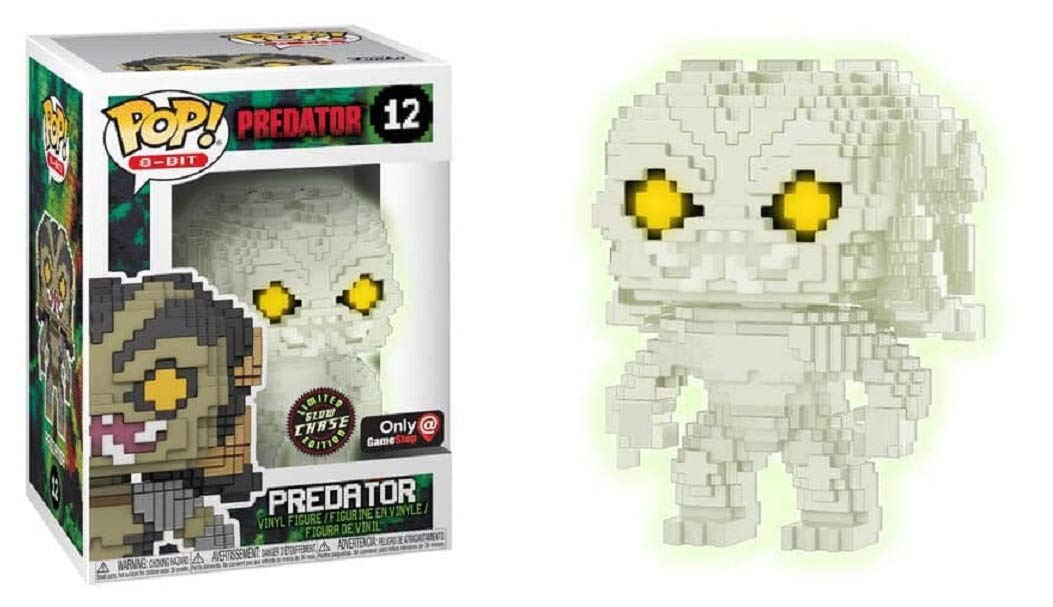 Funko Pop! 8-Bit #12 Predator Glow in The Dark Predator Chase (Gamestop Exclusive)