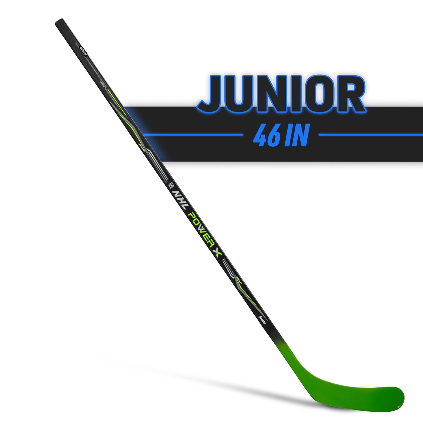 Franklin Sports NHL Power X Street Hockey Stick - 46 Inch Youth - Righty