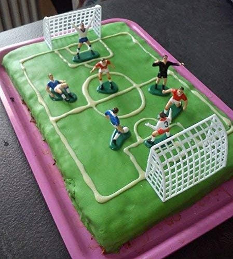 PME Soccer Toppers for Cake and Cupcakes, Set of 9