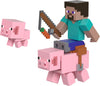 Mattel Minecraft Toys, 3.25-inch Action Figure 2-Packs, 2 Figures and 2 Accessories, Collectible Gifts for Kids