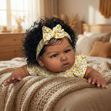 Hengluck Realistic Reborn Baby Dolls Black Girl 24 Inch Baby Soft Body Lifelike African American Newborn Baby Dolls Girl Looks Like a Real Baby Kids