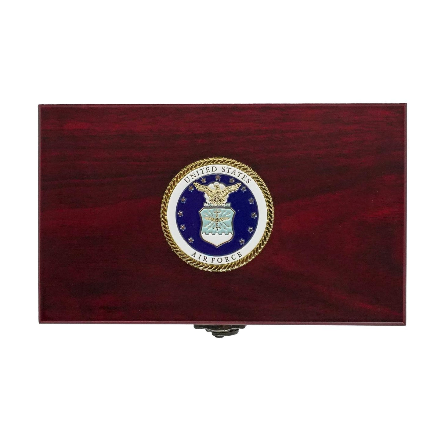 Military Gift Shop US Air Force Playing Cards & Dice in Keepsake Box - USAF Rank Insignia Cards | Air Force Card Set