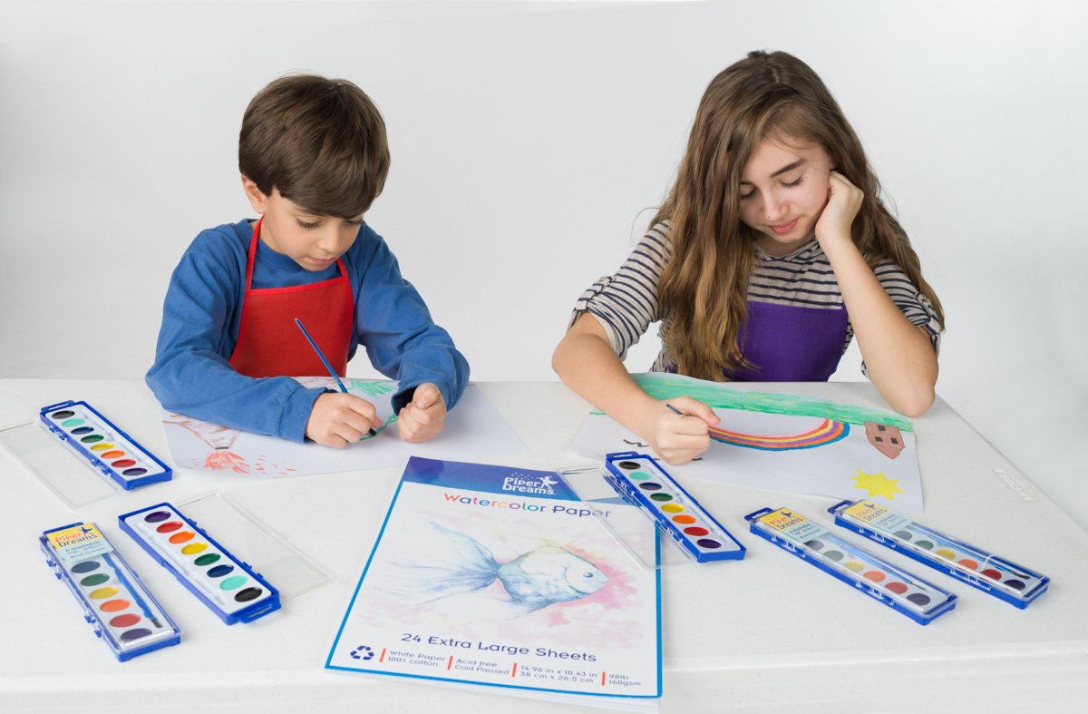 108 Jumbo Size Sheets (11" x 16") of Art Paper for Kids. Great as Watercolor Paper, Finger Painting, Drawing and Doodling - Heavy Stock, Loose White