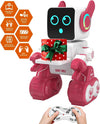 zechuan Robot Toy for Kids, Remote Control Intelligent Programming RC Robot, Suitable for Music, Dancing, Talk, Play for Girl and Boy (Pink)