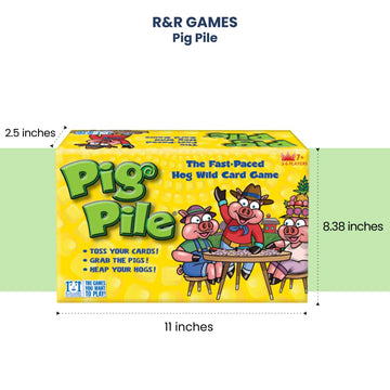 R&R Games Pig Pile Card Game for Kids Ages 7+