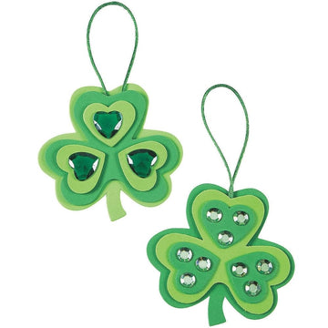 Rhinestone Shamrock Ornament Craft Kit - Crafts for Kids and Fun Home Activities VBS 2026