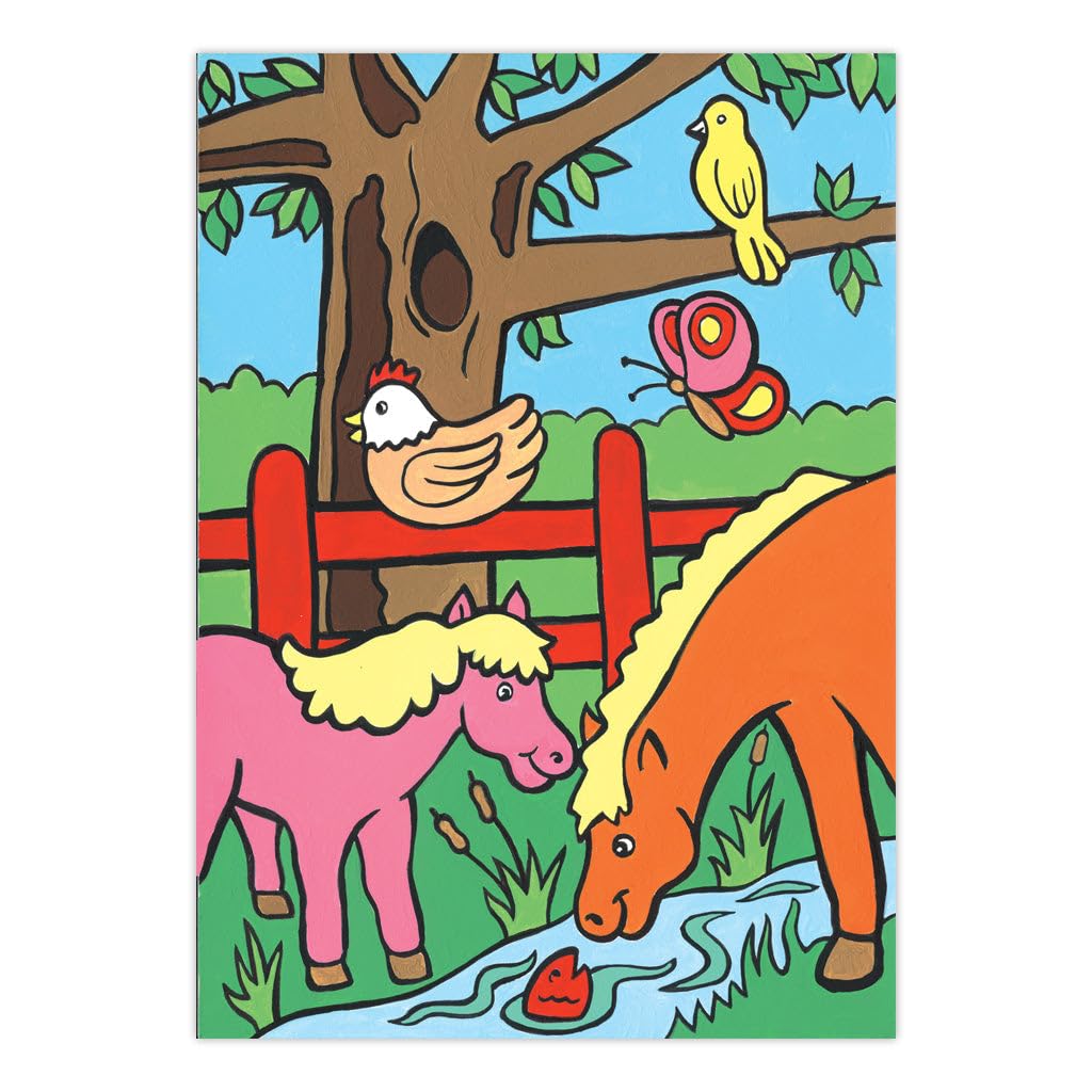 Royal Brush MFP-8 My First Paint by Number Kit, 8.75 by 11.375-Inch, Farm Animals