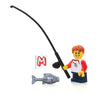 LEGO Outdoor Adventure Minifigure - Camper Boy Child (with Fishing Pole and Fish)