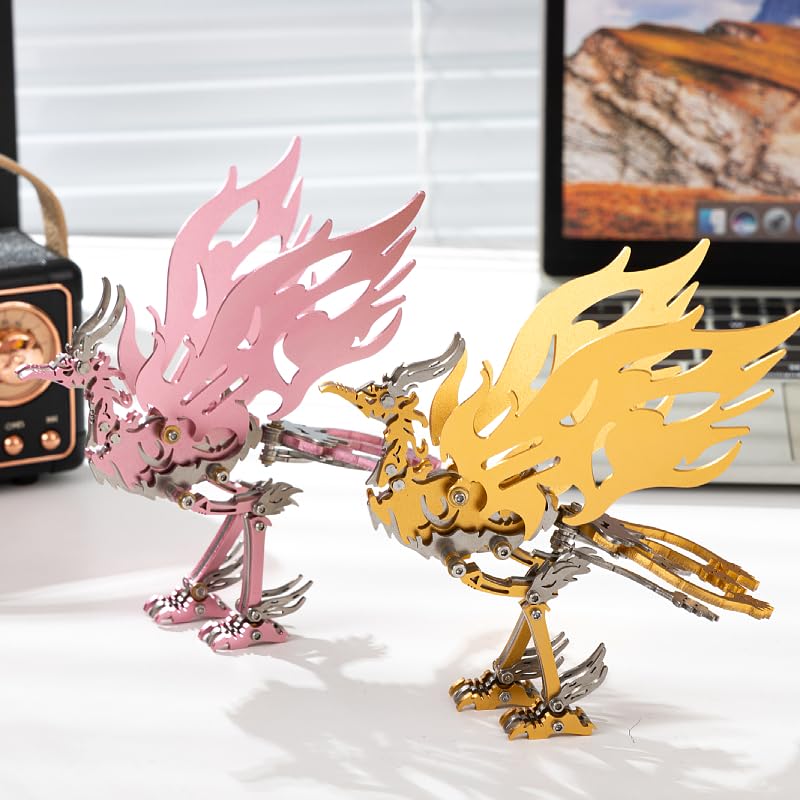 Mokrdomain Bi Fang 3D Metal Puzzle, Golden-Wings, 109 Pieces