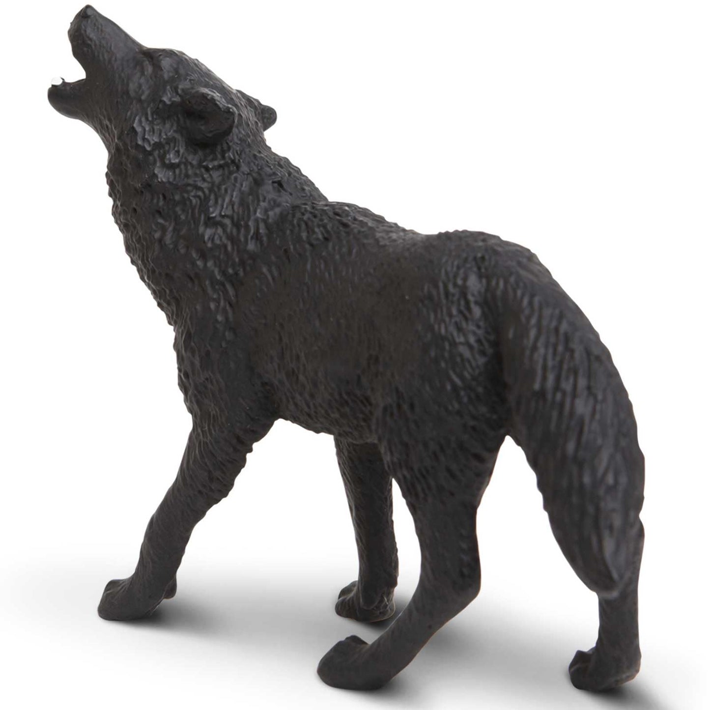 Safari Ltd. Black Wolf Figurine - Detailed 3.7" Plastic Model Figure - Fun Educational Play Toy for Boys, Girls & Kids Ages 3+