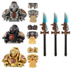 GoAssemb Sci-Fi Style Weapons and Armor Building Blocks Set, Military Soldier Equipment Accessories Sets Designed for Mini Figures, Perfect