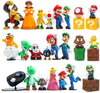 Isaneihas Mario 28 pcs/Set Mario Figures Toy - Mario & Luigi Figurines Yoshi Action Figures (2 inch)