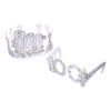 Fun Express Color Your Own 100th Day of School Crowns & Glasses - Craft Kits - 48 Pieces