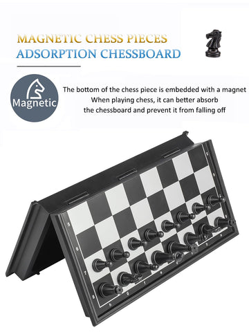 Chess Sets Magnetic Board Games - 5.1 Inches Travel Small Mini Pocket Chess Set for Teenager & Adults, Folding Portable Chess Gifts Classic 2-Player