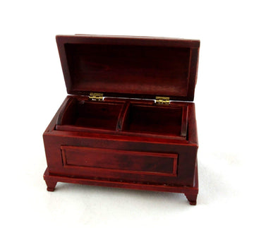 Dollhouse Miniature Domed Blanket Chest