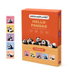 ORIGAMIPLANET Hello Pandas 3D Origami Paper Craft Gift Set 5 pcs, Panda Fanfan/Xingxing/Papa/Hanhan/Tuan Tuan Pre Cut Origami Kit, Cute Animal Paper