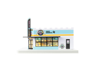 Lionel Holy Cow Donuts & Coffee Shop Plug-Expand-Play O Gauge Model Train Accessory - Illuminated Railroad Building, Age 14+