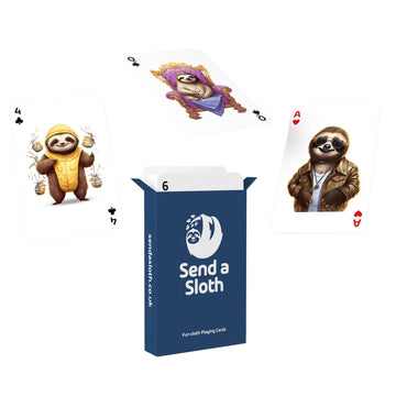 Sloth Playing Cards: A Delightful and Fun Set with Adorable Sloth Designs - The Perfect Present for Women, Men, Kids - Unique Sloth-Themed Card Set