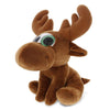 DolliBu Sparkling Big Eye Plush Stuffed Animal Teddy Bear - Cute Soft Woodland Security Toy Pal - Plushie Cuddle Buddy Bedtime Friend - Small Moose