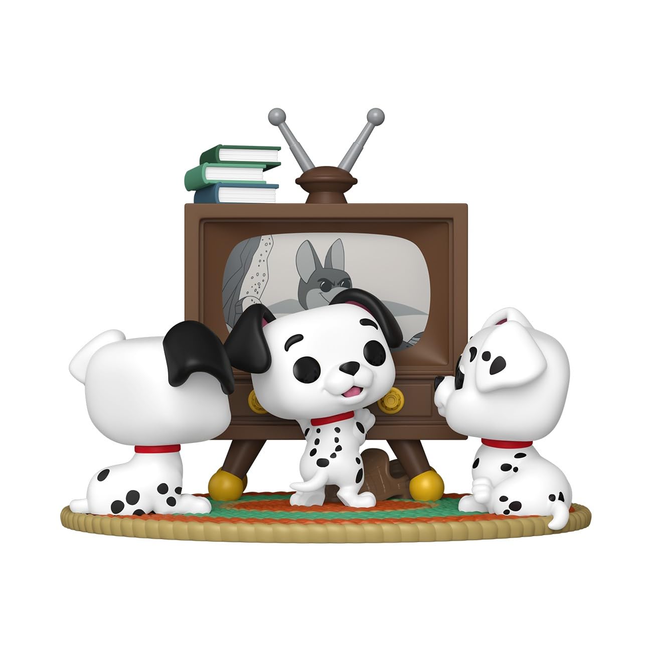 Funko Pop! Moments: Disney - 101 Dalmatians - Rolly, Patch & Lucky with TV - Collectable Vinyl Figure - Gift Idea - Official Merchandise - Toys for