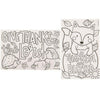Thanksgiving Coloring Cards Kids Table Activity - 24 Pieces, 2 Designs